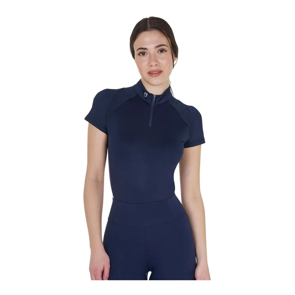 Equestro Poloshirt Training Kurzarm Damen - Navy Blazer -  Farbe: Navy Blazer, Grösse: L