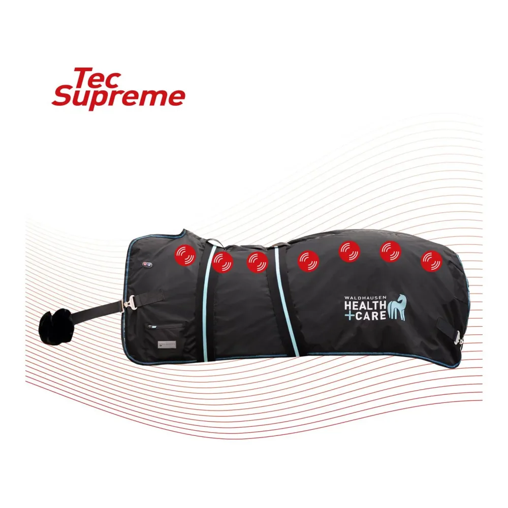 Health + Care TecSupreme Heiz- & Massagedecke - Schwarz -  Grösse: M