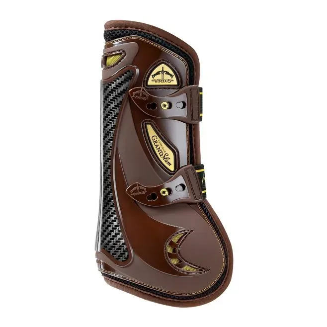 Veredus Sehnenschoner Grand Slam Carbon Gel - braun/gold Farbe: Braun/Gold, Grösse Beinschutz: L
