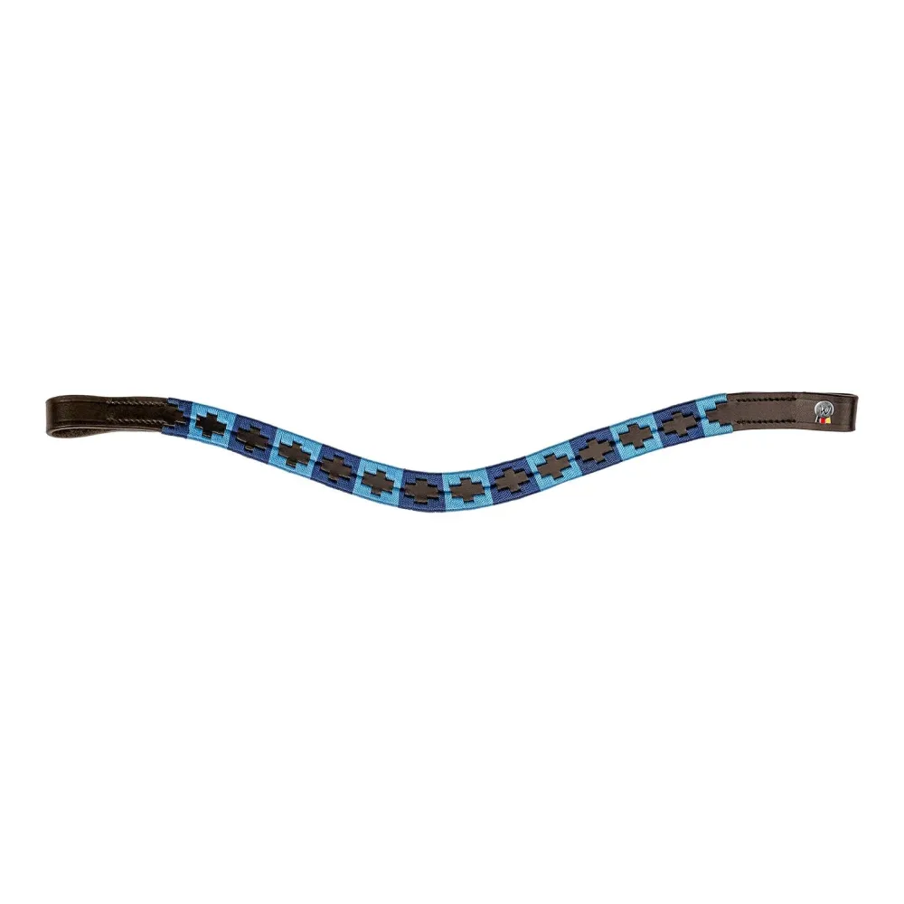 Waldhausen Stirnband Polo X-Line Braun/Blau