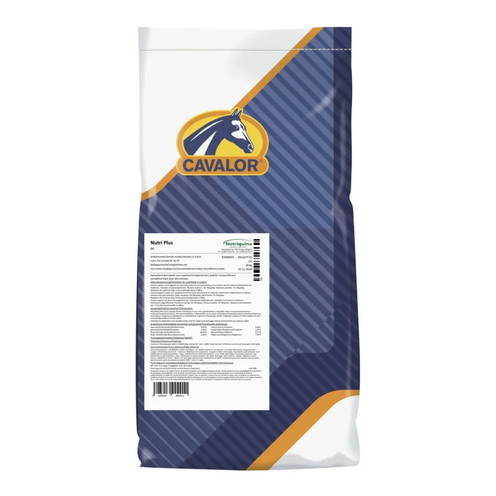Cavalor NutriPlus - Komplettergänzung für Sportpferde Grösseneinheiten : 20 kg