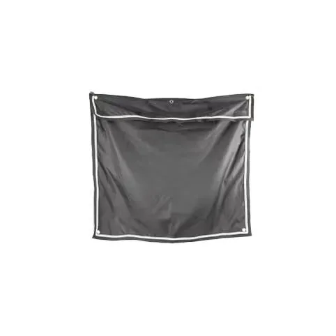Kentucky Boxenwandvorhang wasserdicht classic kurz - Grau -  Grösse: 135x125 cm, Farbe: Grau