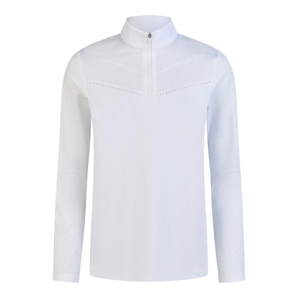 Pikeur Turniershirt Lasercut The Core - White -  Grösse: 38