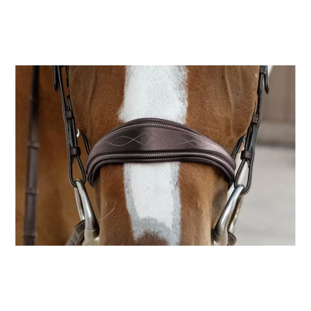 Dy'on Anatomic noseband without flash D Collection - Braun -  Grösse Pferd: Cob, Farbe: Braun