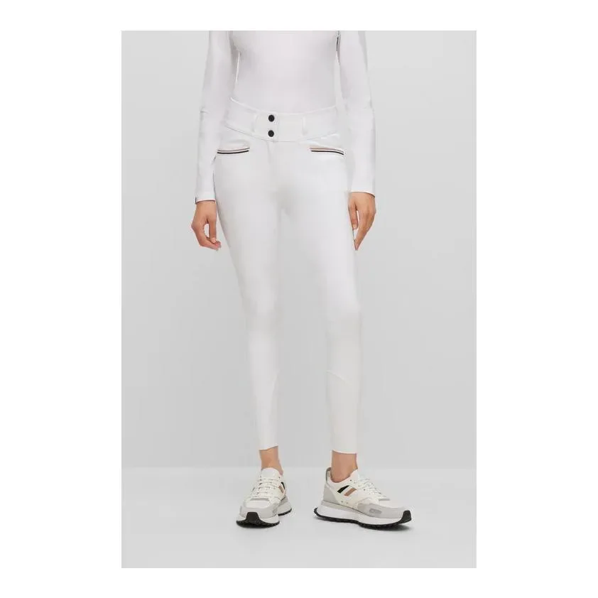 BOSS Equestrian Reithose Hailey Vollbesatz Damen - White -  Farbe: White, Grösse Bekleidung Damen: XS