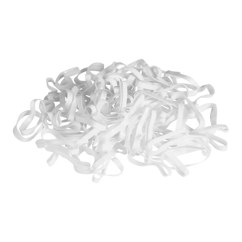 Kerbl Mähnengummi Silikon 500 Stück - weiss Grösse: One Size, Farbe: Weiss