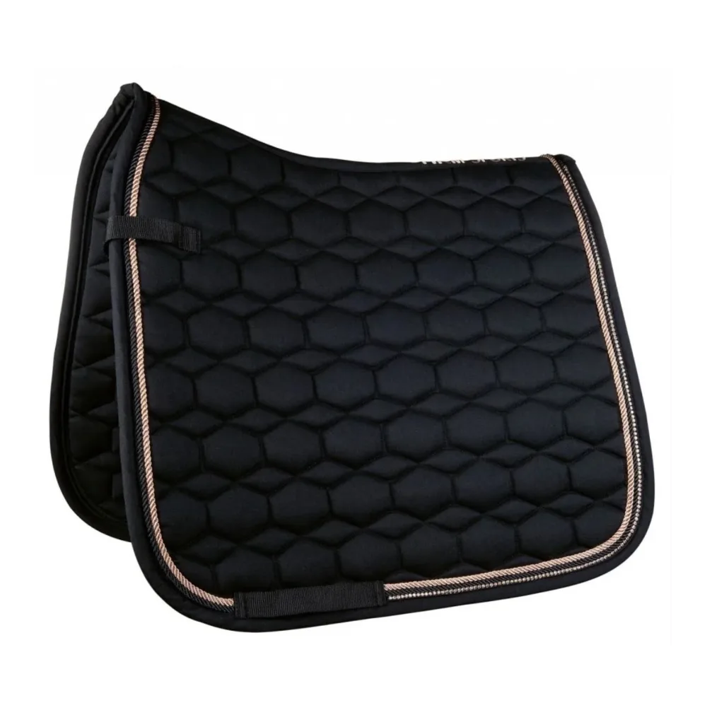 HKM Schabracke Glamour Style - schwarz/roségold