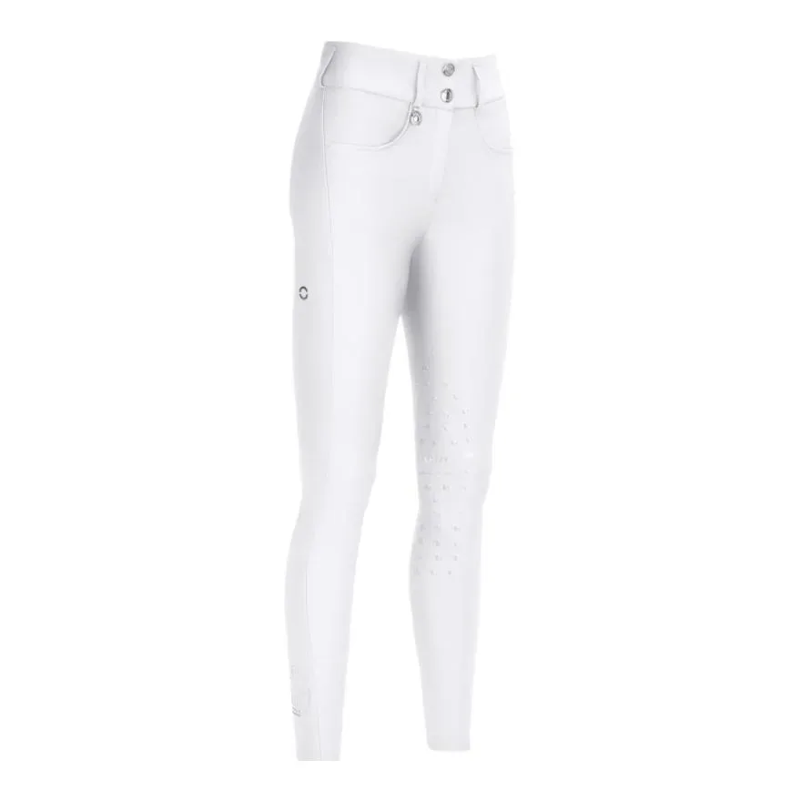 Pikeur Reithose Amia GripTec Kniebesatz - Weiss -  Farbe: Weiss, Grösse Bekleidung Damen: 38