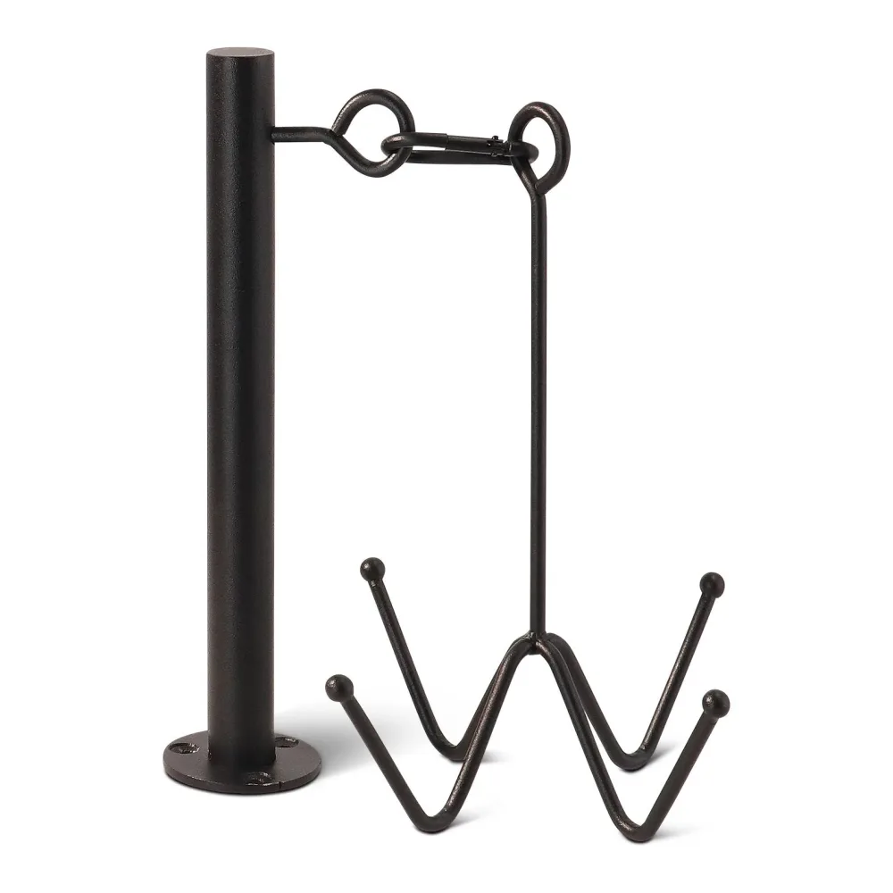Grooming Deluxe Trensenhalterung mit 4 Haken für die Wandbefestigung - Black -  Grösse: One Size, Farbe: Black