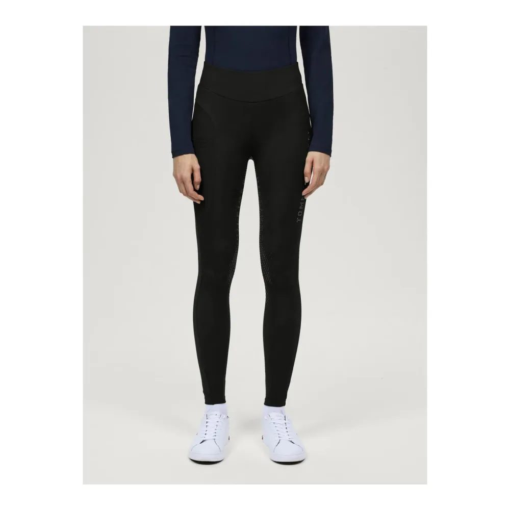 Tommy Hilfiger Equestrian Winterleggings Elmira Strass Vollgrip Damen Black