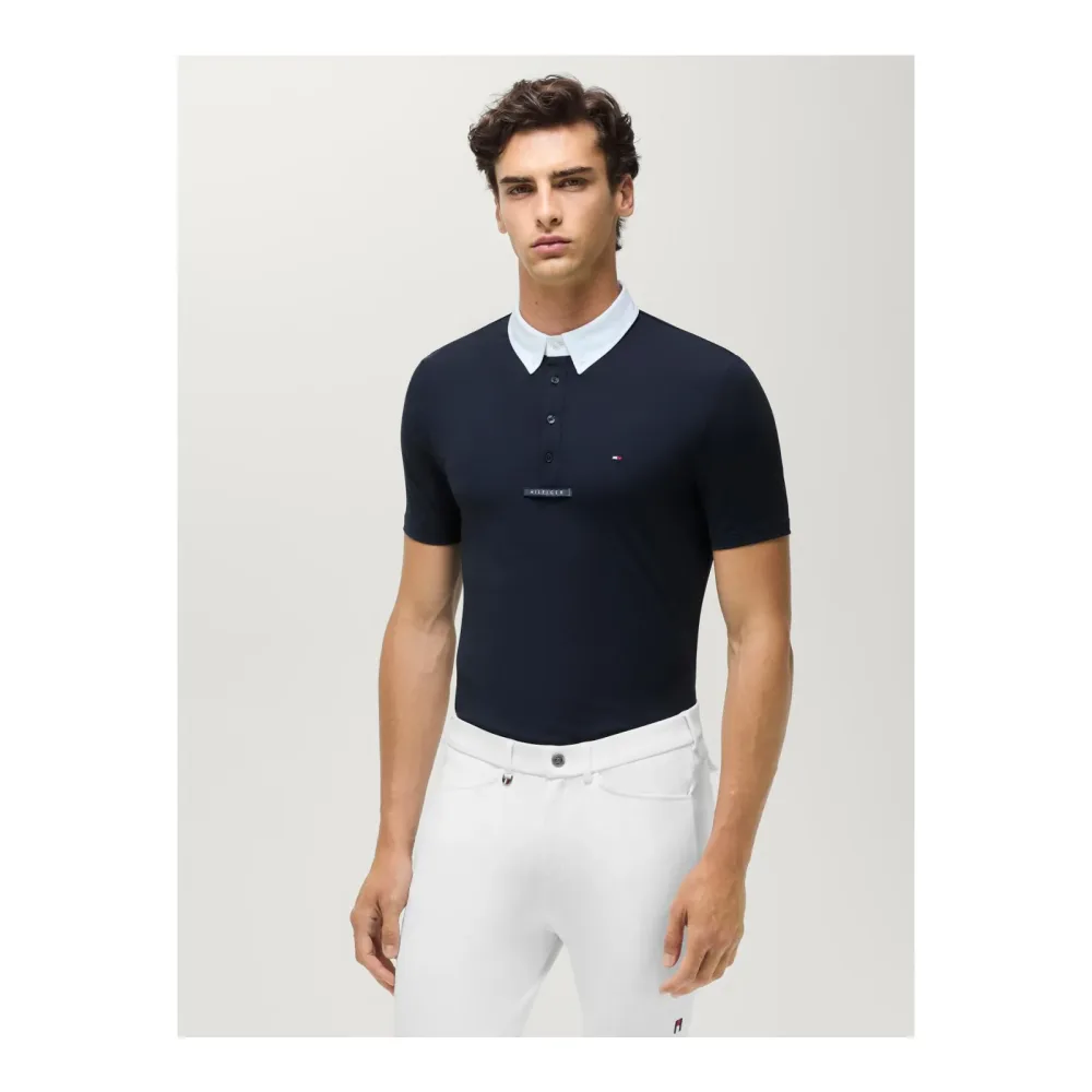 Tommy Hilfiger Equestrian Turniershirt Alex Herren - Desert Sky -  Grösse: XL