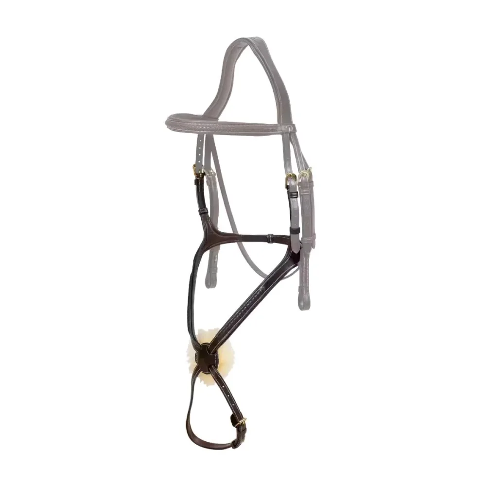 Dy'on Plaited Figure 8 Noseband D Collection - Braun -  Farbe: Braun, Grösse Pferd: Cob