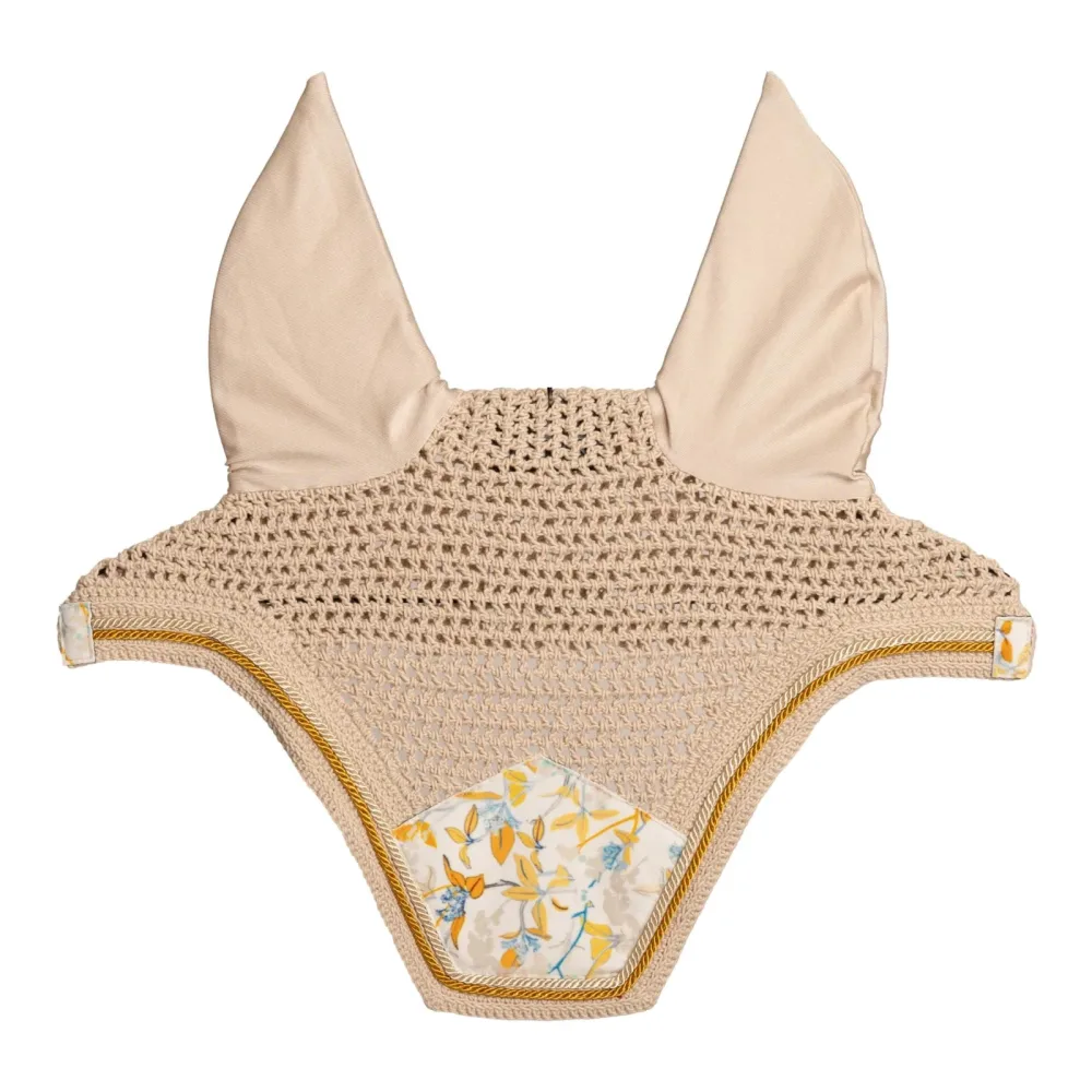 Kentucky Fliegenhaube Wellington Velvet - Brown/White -  Grösse: Full, Farbe: Brown/White