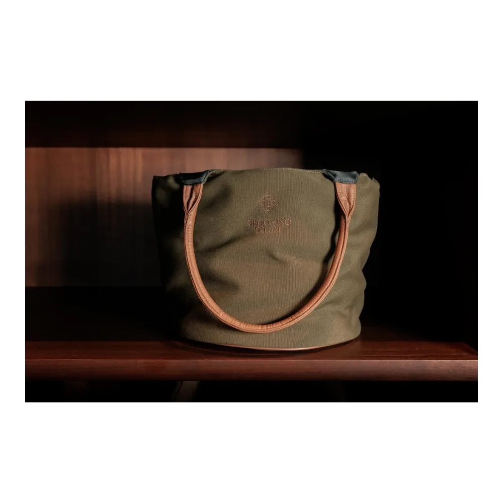 Grooming Deluxe Canvas Grooming Tasche - Kaki -  Grösse: One Size, Farbe: Kaki