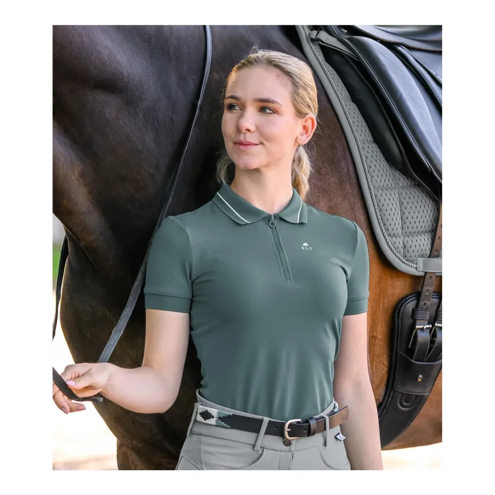 Elt Funktions-Poloshirt Prag - Piniengrün -  Grösse Bekleidung Damen: XL, Farbe: Piniengrün