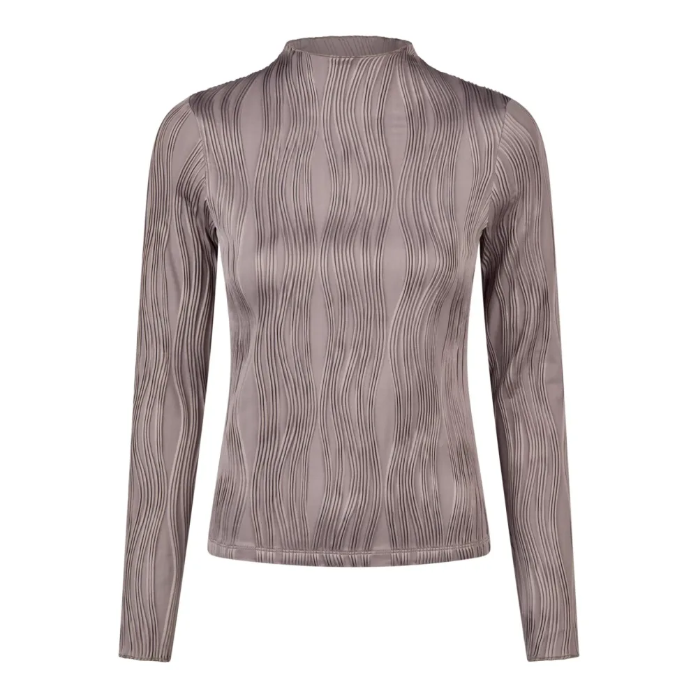 Pikeur Selection Waveline Shirt Damen Ash Mauve