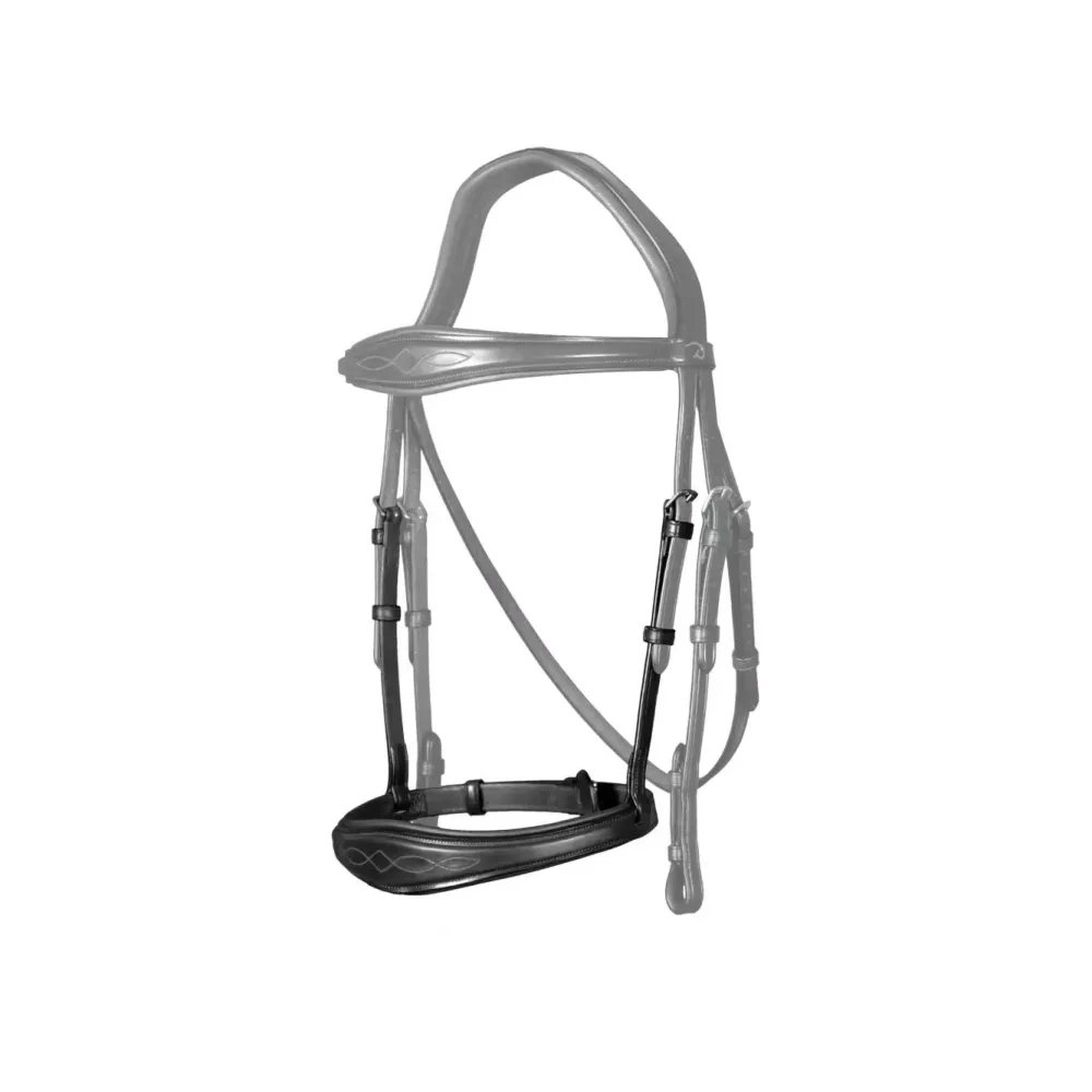Dy'on Anatomic noseband without flash - Schwarz -  Grösse Pferd: Cob, Farbe: Schwarz