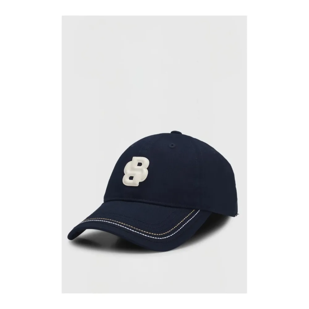 BOSS Equestrian Cap Leder BB - Sky Captain -  Farbe: Sky Captain, Grösse: 57