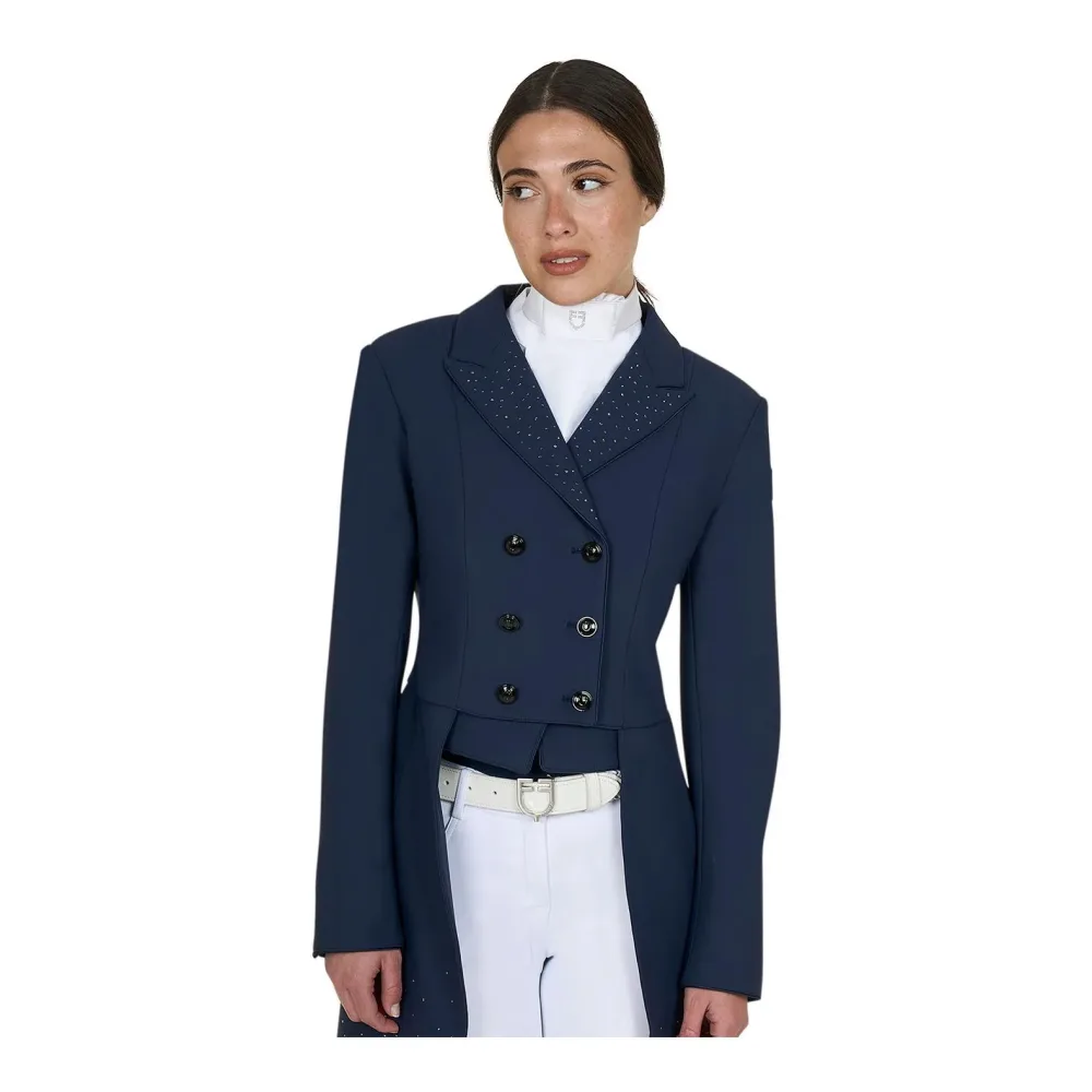 Equestro Dressurfrack Strass Damen Navy Blazer