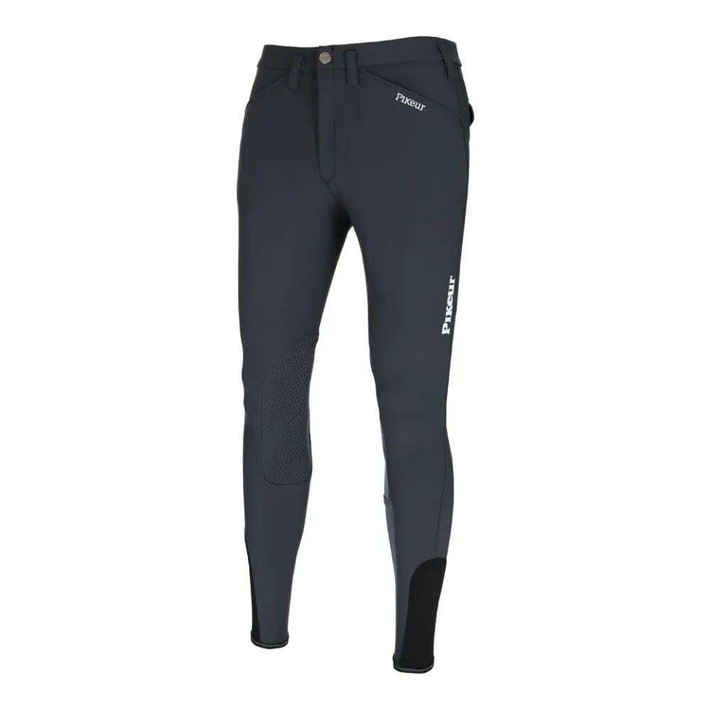 Pikeur Reithose Rodrigo Grip II Kniebesatz Herren - dunkelgrau Farbe: Dunkelgrau, Grösse Bekleidung Herren: 48