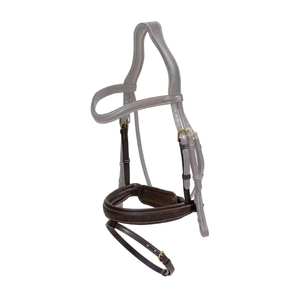 Dy'on Geflochtener Nasenriemen Pull Back - Braun -  Grösse Pferd: Full