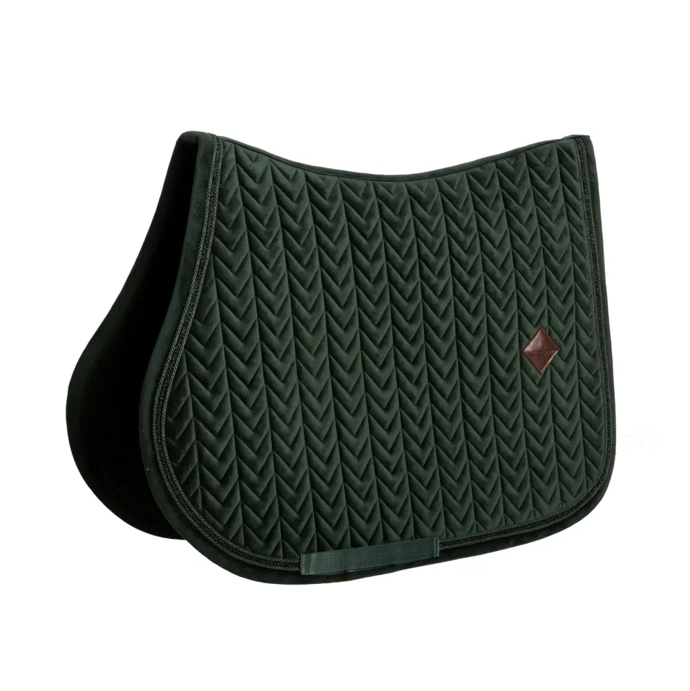 Kentucky Schabracke Velvet Mini-Pearls - Pine Green -  Grösse: DR, Farbe: Pine Green