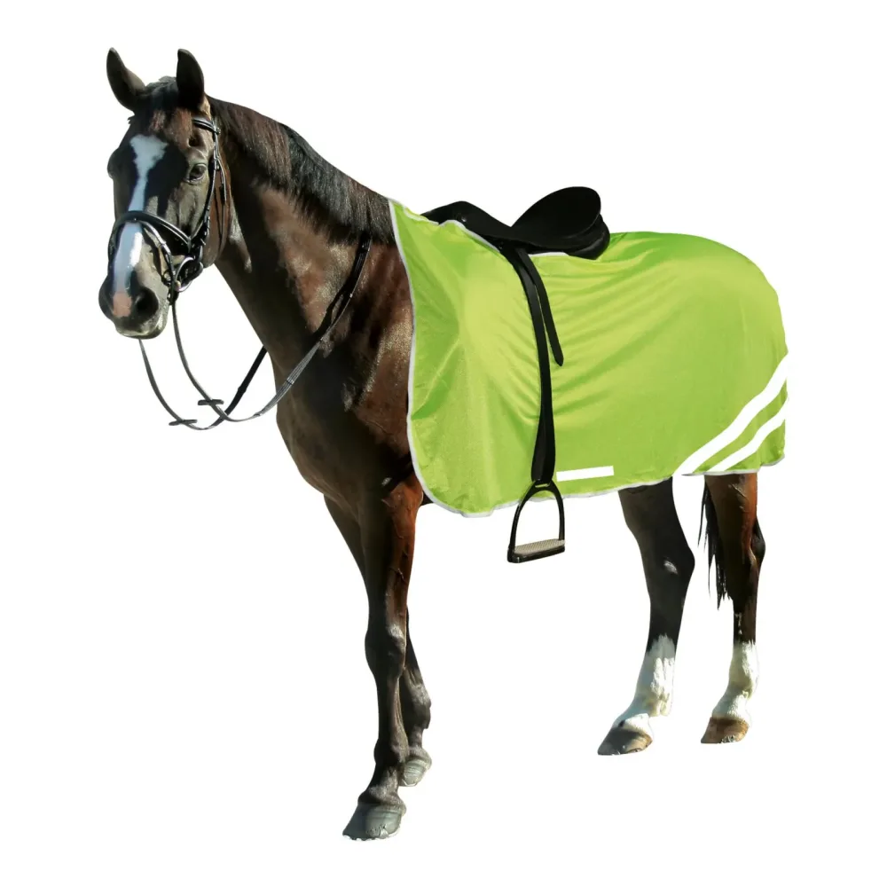 Kerbl Reflex Sicherheitsdecke - Neongrün -  Grösse Pferdedecken: 135 cm