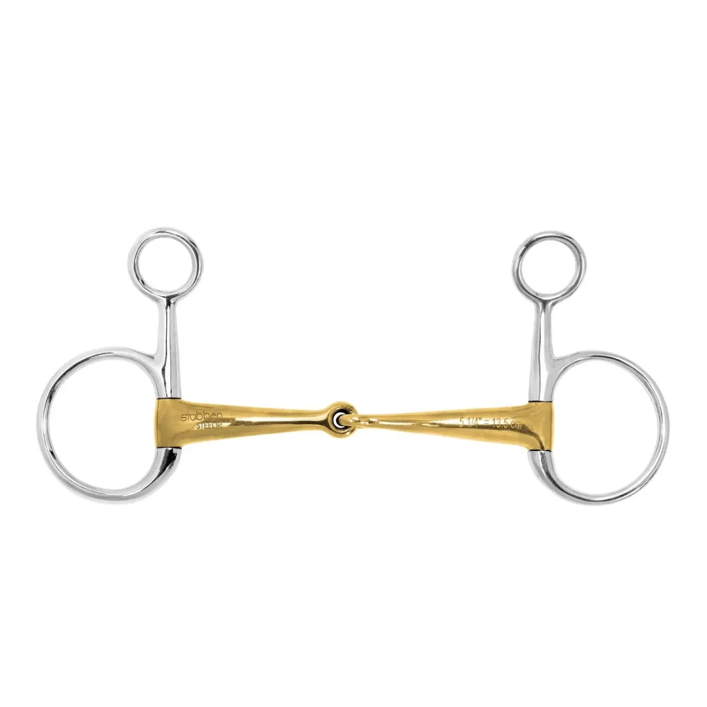 Stübben Baucher Einfach gebrochen Sweet Copper Stärke: 16 mm, Gebisslängegrösse: 13.5 cm