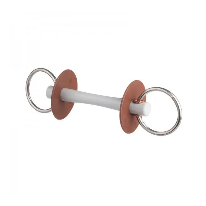 Beris Gebisse Wassertrense mit Comfortstange soft Dm: 6 cm - Weiss -  Gebisslängegrösse: 12.0 cm