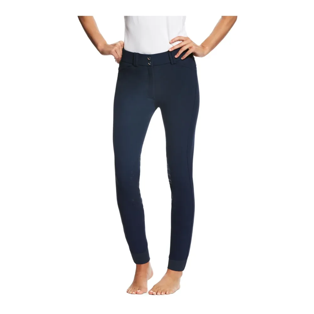 Ariat Reithose Kniebesatz Tri Factor Grip Damen - Navy -  Grösse Bekleidung Damen: 38