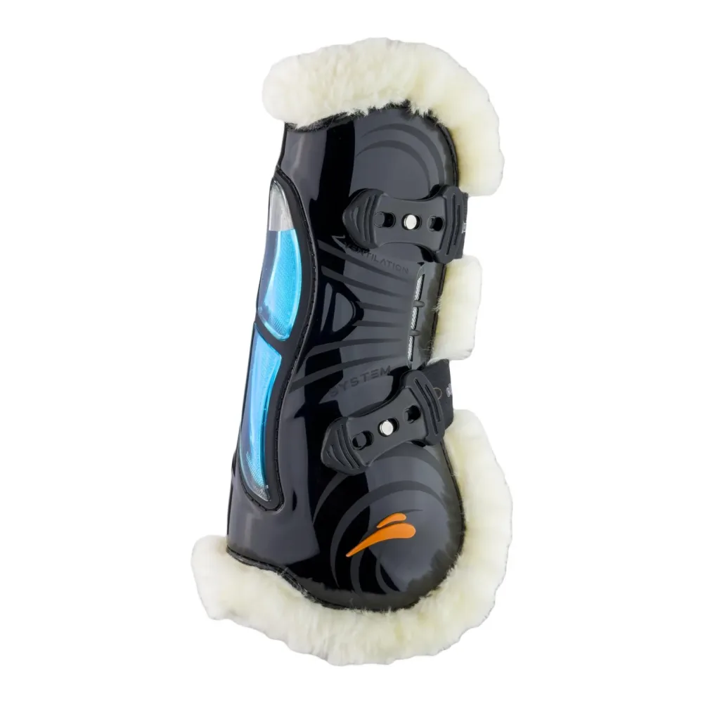 eQuick Gamaschen eAIRSHOCK FLUFFY - Schwarz -  Farbe: Schwarz, Grösse: L