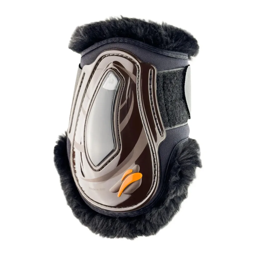 eQuick Streichkappen eAIRSHOCK LEGEND VELCRO FLUFFY - Braun -  Grösse: S, Farbe: Braun