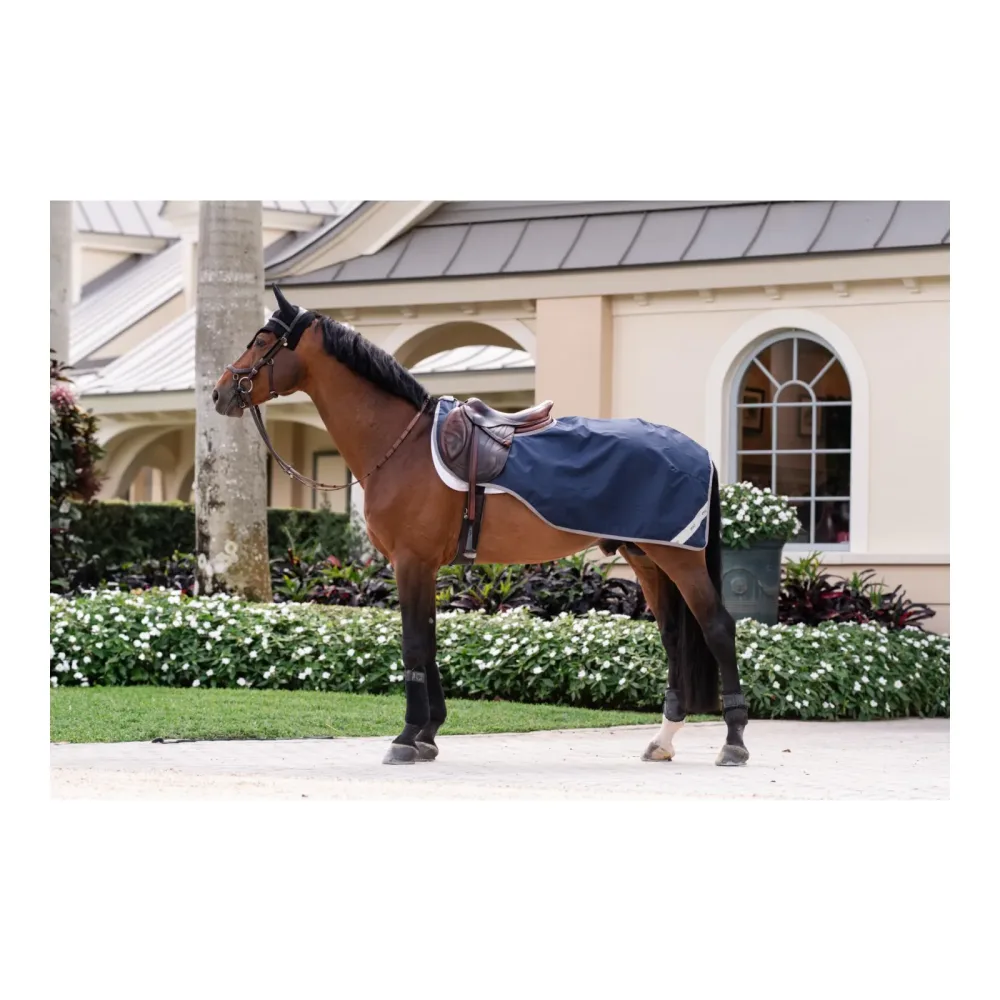 Horseware Amigo Ripstop Exercise Sheet - Navy/Titanium Grey -  Grösse Pferd: M