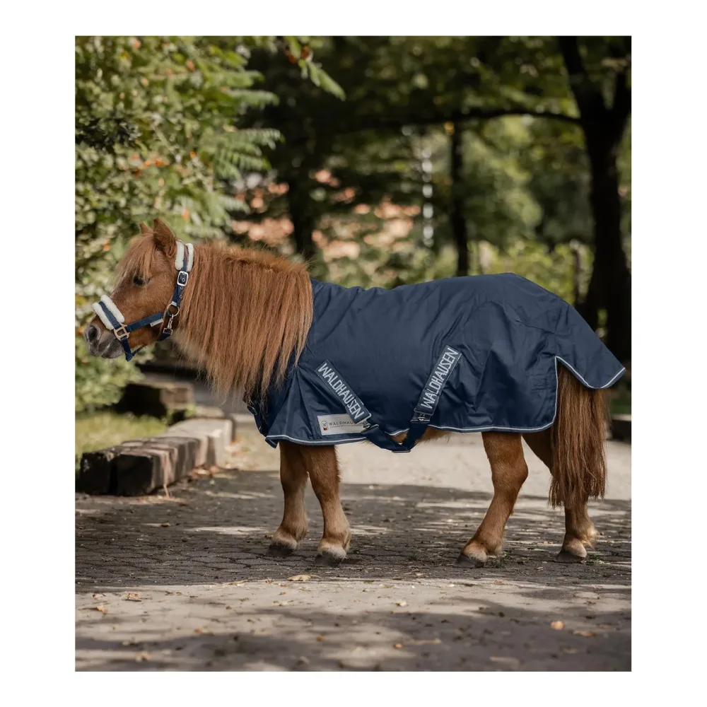 Waldhausen Shetty-Regendecke - marine Farbe: Marine, Grösse Pferdedecken: 70 cm