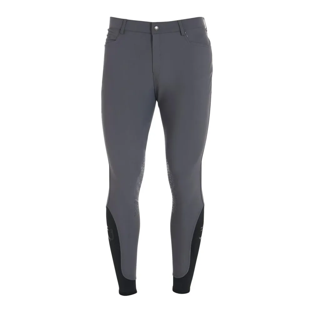 Equestro Reithose Caspar Kniebesatz Jungs - Asphalt -  Farbe: Asphalt, Kleidergrössen Teenager: 164