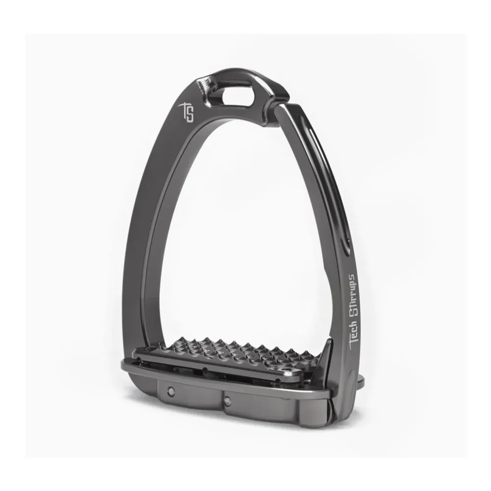 Tech Stirrups Sicherheitssteigbügel Venice Plus Evo - Titanium/Titanium -  Farbe: Titanium/Titanium, Grösse: One Size