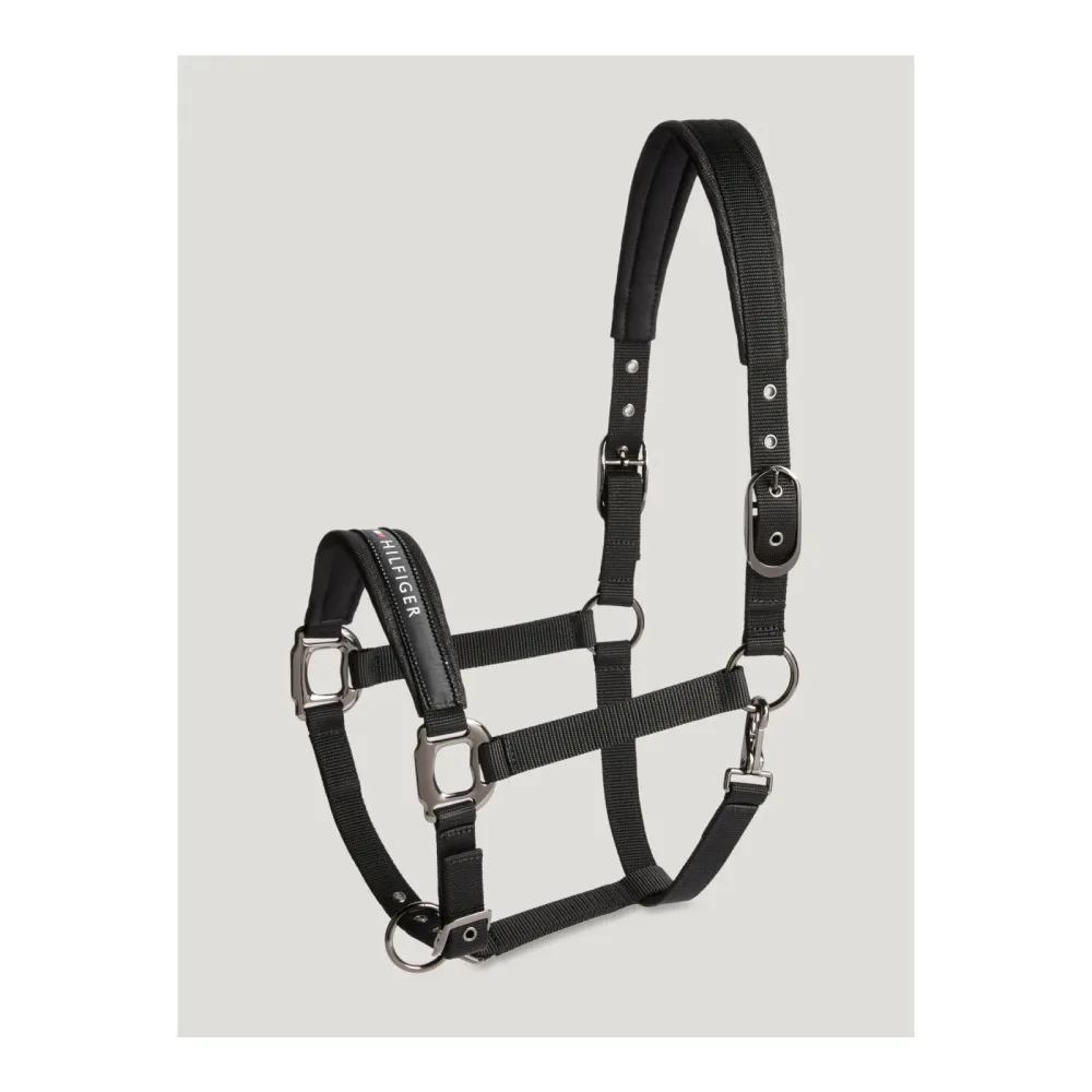 Tommy Hilfiger Equestrian Halfter + Strick Set Yale Shine Black