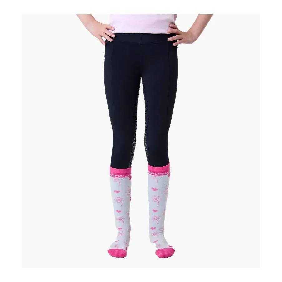 Horseware Kids Riding Tights - schwarz Grösse Kinder: 5/6 Jahre