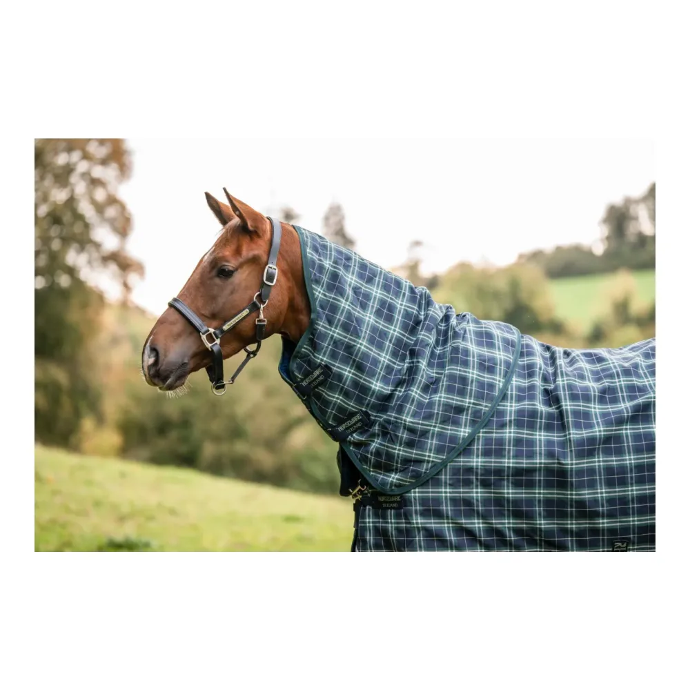 Horseware Halsteil Rhino Turnout 0g Hunter Check/Green & Navy
