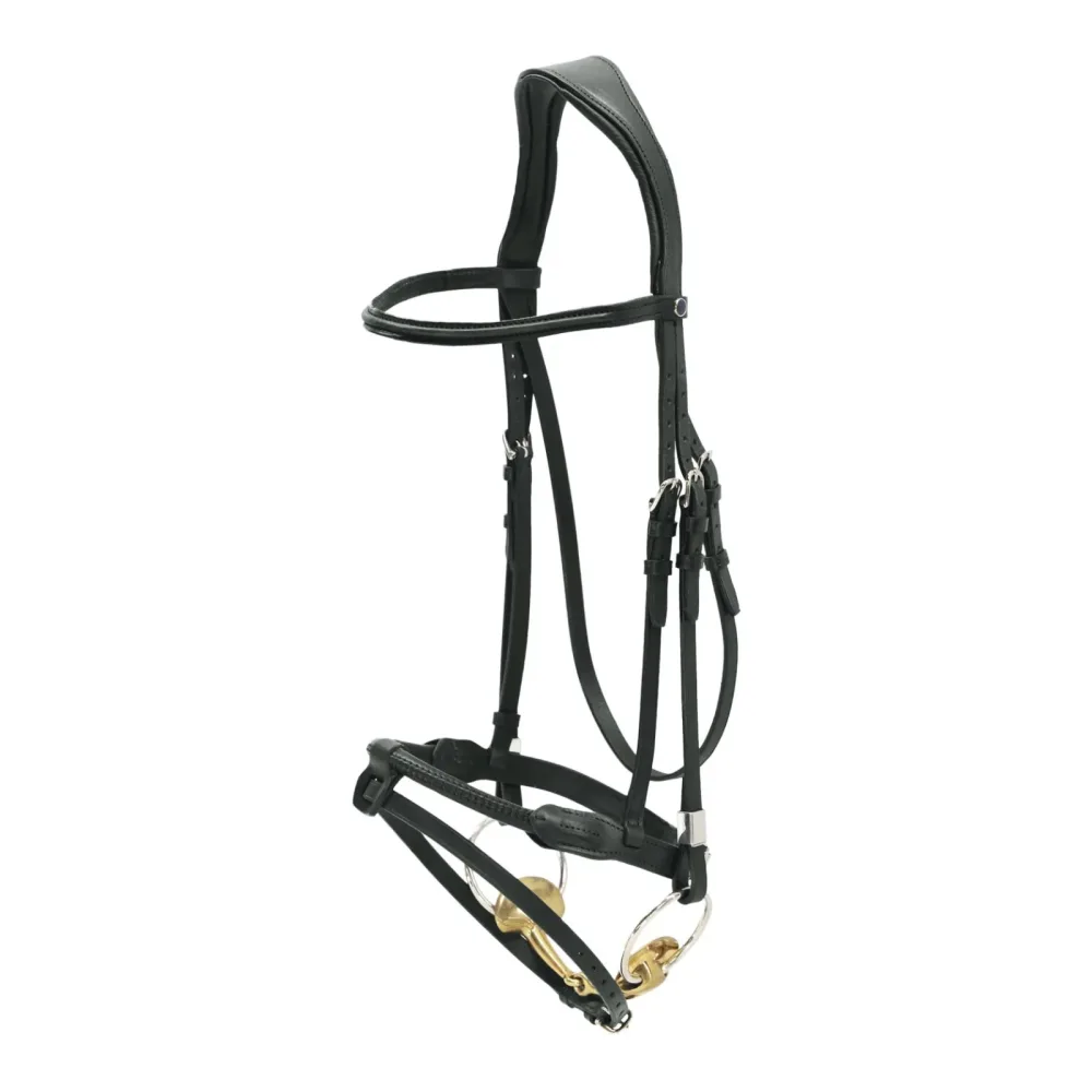 Stübben Zaum 2700 Pro Jump Kordel - schwarz