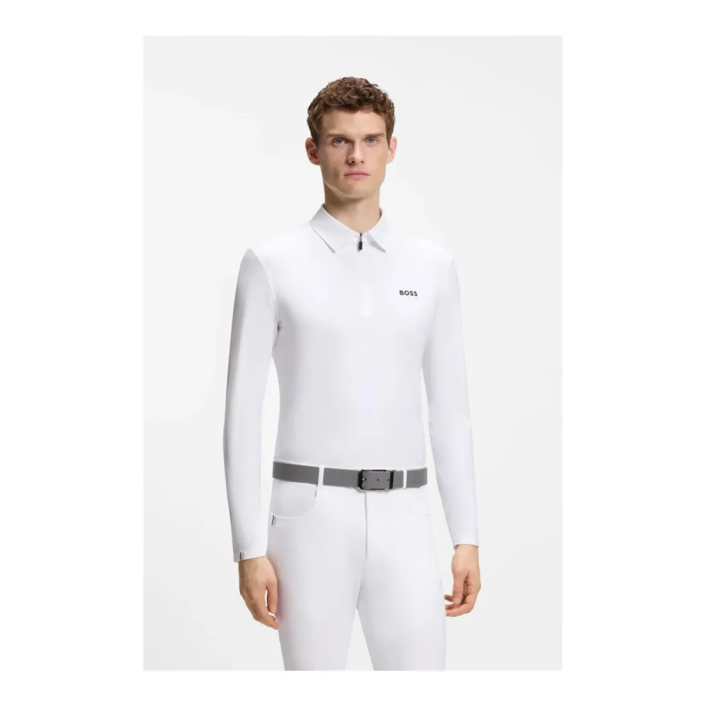 BOSS Equestrian Elton Turniershirt Herren White