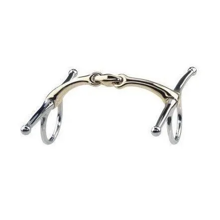 Sprenger Schenkeltrense Dynamic RS Sensogan doppelt gebrochen - 16mm - Gold, Silber, Multi -  Gebisslängegrösse: 12.5 cm