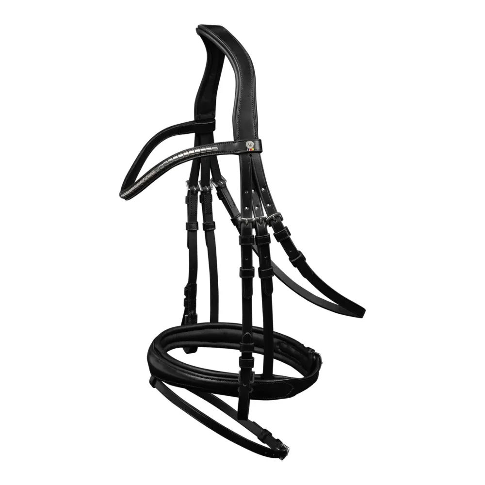 Trensenzaum X-Line Clincher - Schwarz -  Grösse Zaum: VB, Farbe: Schwarz