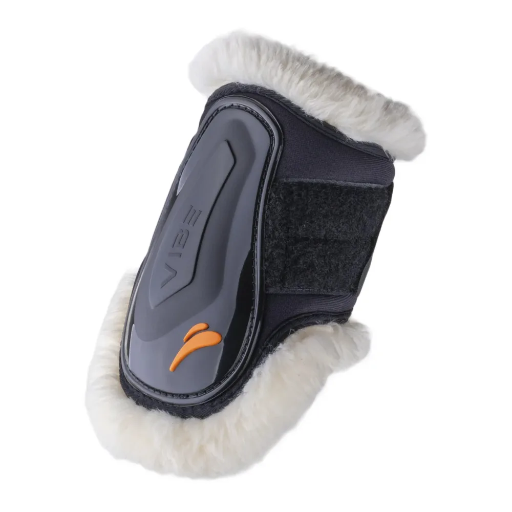 eQuick Streichkappen VIBE VELCRO FLUFFY - Schwarz -  Grösse: M, Farbe: Schwarz