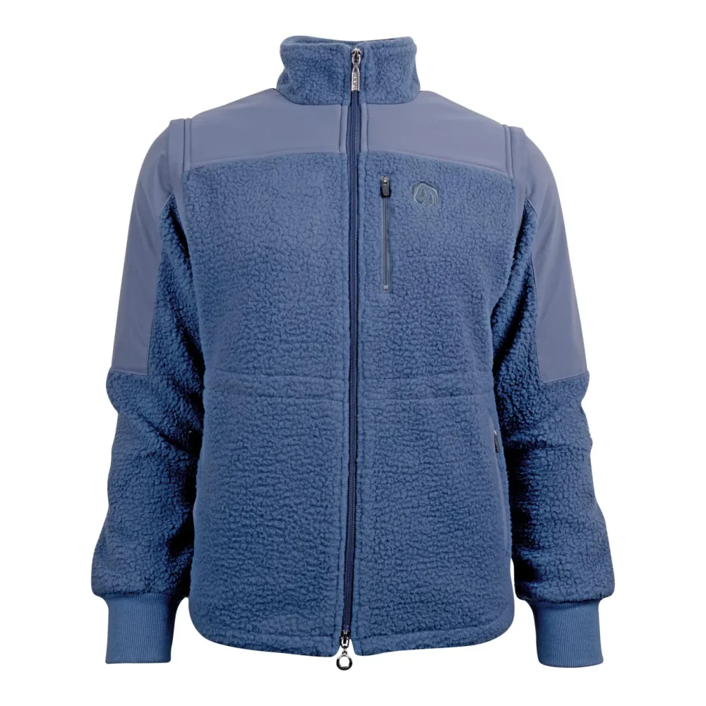 Marengo Teddyfleece-Jacke SoSoft 2in1 | Jacke & Weste - Calm Blue -  Farbe: Calm Blue, Grösse Jacke: S