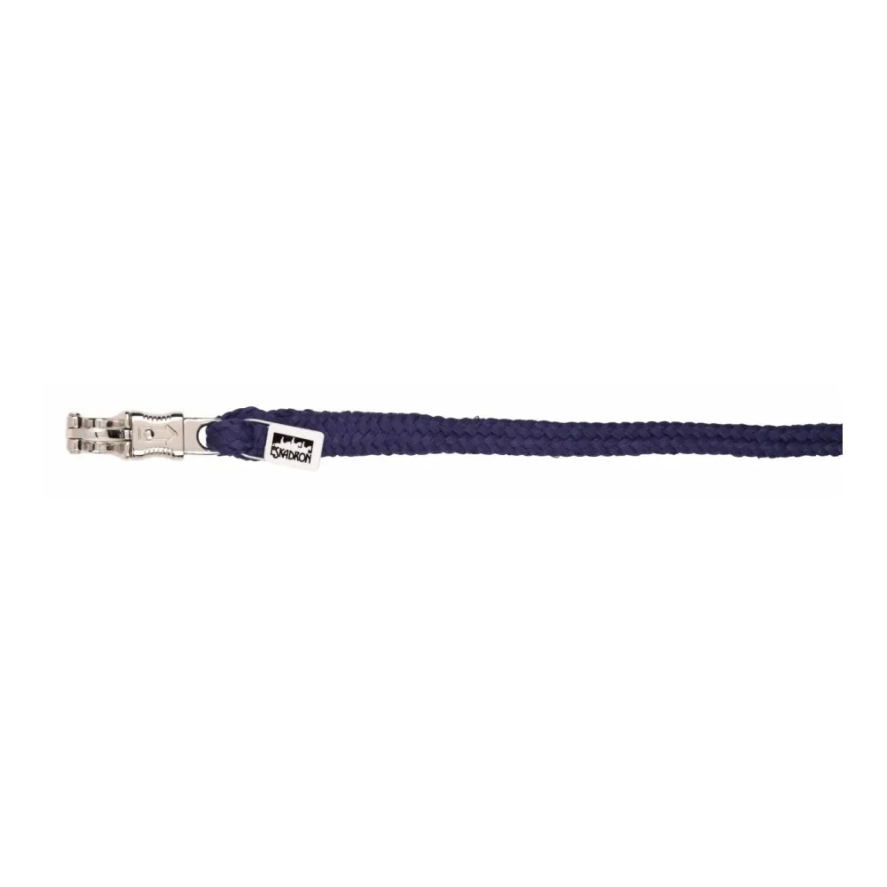 Eskadron Führstrick DuraSoft Panikhaken vernickelt  - navy