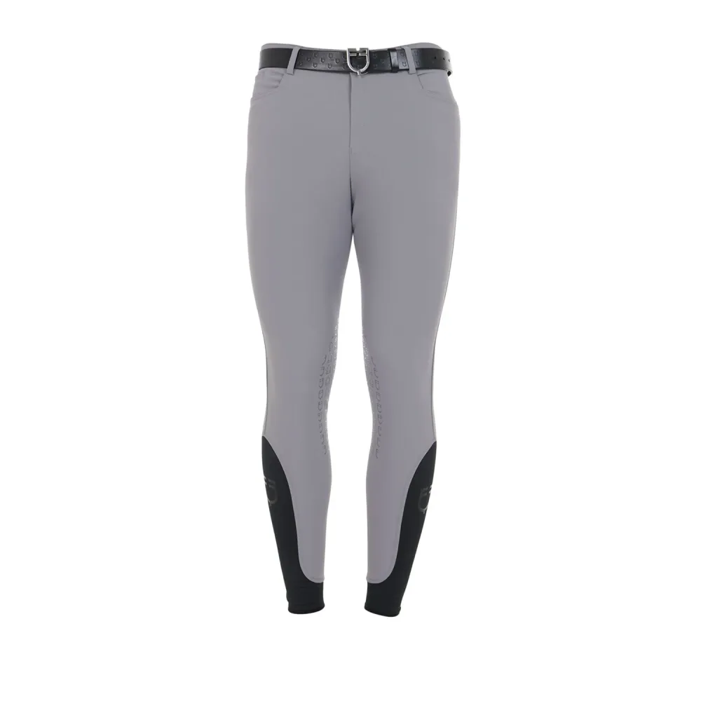 Equestro Reithose Caspar Kniebesatz Herren - Frost Grau -  Farbe: Frost Grau, Kleidergrösse Herren DE/IT: DE: 46 / IT: 52