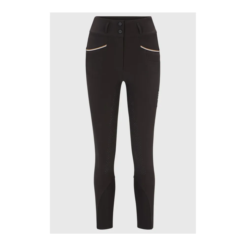 BOSS Equestrian Reithose Hailey Vollbesatz Damen - Mole -  Farbe: Mole, Grösse Bekleidung Damen: XL