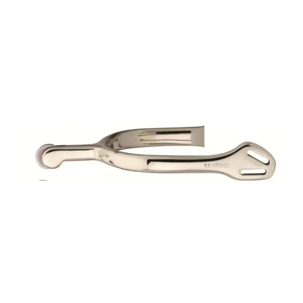 Sprenger Dressursporen für Damen - Argentan - mit Balkenhol Schlaufe - 40 mm Dorn mit Ballrad - Silber -