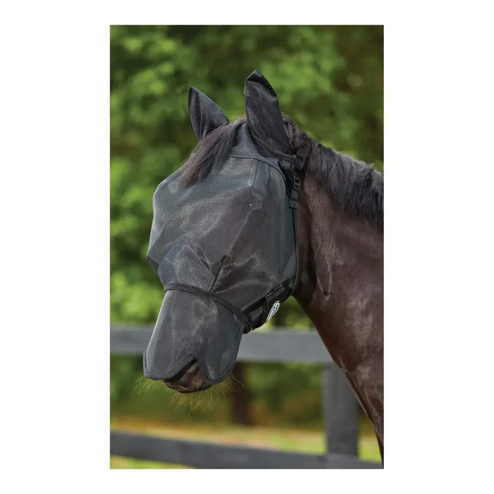 Weatherbeeta Maske mit Ohren und Nase Double Dart Schwarz